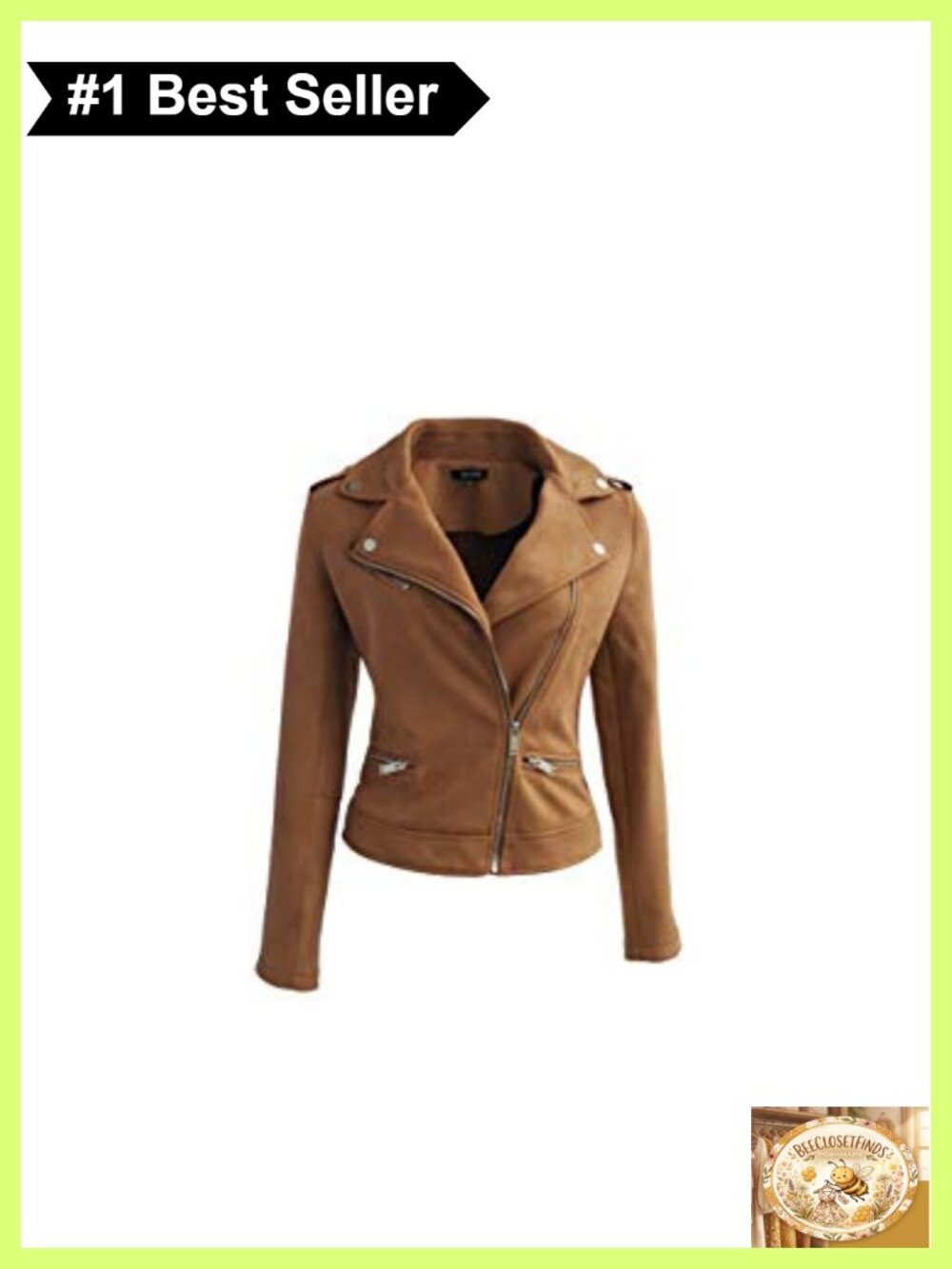 Faux Suede Long Sleeve Zip Up Casual Jacket Women's Outerwear Coat